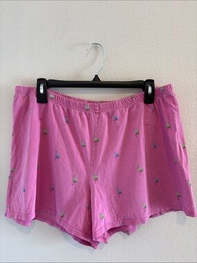 Pink flamingo shorts 100% Cotton